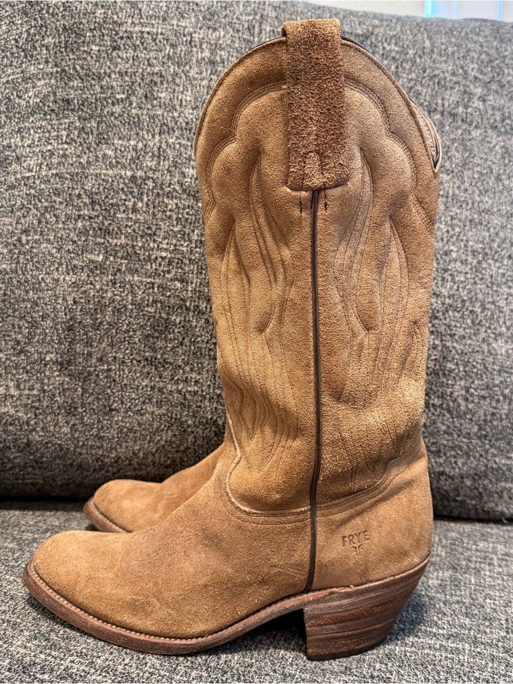 Vintage Black Label Made in USA 3845 W Frye Boots Women’s 7.5D - Picture 3 of 10